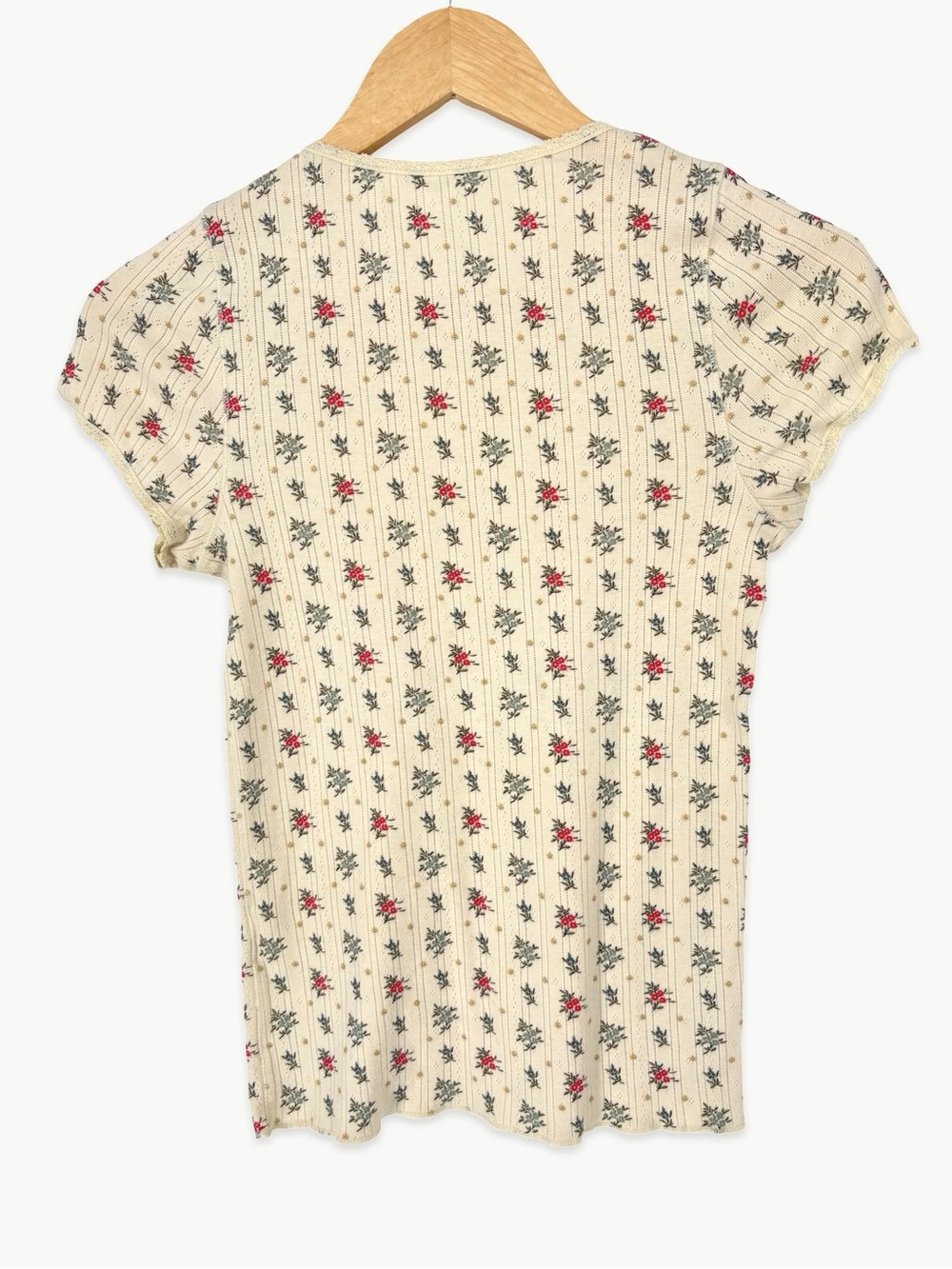 DÔEN Vivi Tee Size Medium Sundrenched Floral Pointelle Organic Cotton Baby Tee - Picture 13 of 16